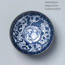 Japanese blue and white kung fu tea cup dining room porcelain bowl by Decorbites