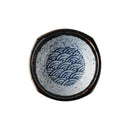 Japanese blue wave ceramic japanese porcelain chopsticks holder set dining room sauce dishes by Decorbites