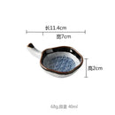 Japanese blue wave ceramic japanese porcelain chopsticks holder set dining room sauce dishes by Decorbites