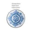 Japanese blue & white ceramic kung fu tea cup set dining room porcelain by Decorbites