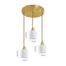 GobekUsa Ceramic LED Pendant Light: Japanese Style, Nordic Design, Modern Living Room Hanging Lamp