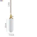 GobekUsa Ceramic LED Pendant Light: Japanese Style, Nordic Design, Modern Living Room Hanging Lamp