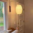 GobekUsa Handwoven Silk Ball Wall Light: Japanese Design for Living Room and Bedroom