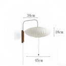 GobekUsa Handwoven Silk Ball Wall Light: Japanese Design for Living Room and Bedroom