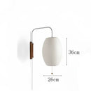 GobekUsa Handwoven Silk Ball Wall Light: Japanese Design for Living Room and Bedroom