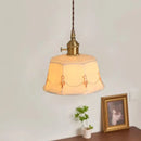 GobekUsa Ceramic LED Pendant Lights: Japanese Style for Living Room, Bedroom, Dining Room