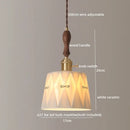 GobekUsa Ceramic LED Pendant Lights: Japanese Style for Living Room, Bedroom, Dining Room
