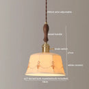 GobekUsa Ceramic LED Pendant Lights: Japanese Style for Living Room, Bedroom, Dining Room
