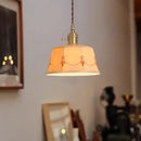 GobekUsa Ceramic LED Pendant Lights: Japanese Style for Living Room, Bedroom, Dining Room