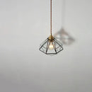 GobekUsa Glass LED Pendant Lamp: Handmade Japanese Style Adjustable Hanging Light Fixtures
