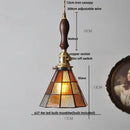 GobekUsa Glass LED Pendant Lamp: Handmade Japanese Style Adjustable Hanging Light Fixtures