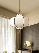 Japanese-Inspired Fabric Globe Pendant Light