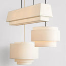 GobekUsa Camden Japanese Style Pendant Lamp Minimalist Fabric Shade Kitchen Living Room Lighting