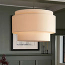 GobekUsa Camden Japanese Style Pendant Lamp Minimalist Fabric Shade Kitchen Living Room Lighting