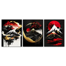 GobekUsa Japanese Natural Landscape Canvas Wall Art Set