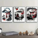 GobekUsa Japanese Natural Landscape Canvas Wall Art Set