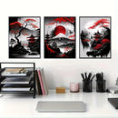 GobekUsa Japanese Natural Landscape Canvas Wall Art Set