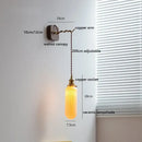 GobekUsa Ceramic LED Wall Light: Japanese Style Fixture, Home Decor for Bedroom & Living Room