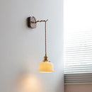 GobekUsa Ceramic LED Wall Light: Japanese Style Fixture, Home Decor for Bedroom & Living Room