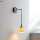 GobekUsa Ceramic LED Wall Light: Japanese Style Fixture, Home Decor for Bedroom & Living Room