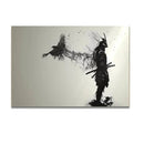 GobekUsa Japanese Samurai Man with Crow Wall Art