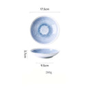 GobekUsa Ceramic Deep Dish Bowl - Japanese Style Soup Plate with Crackle Glaze