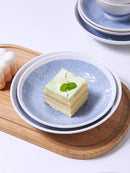 GobekUsa Ceramic Deep Dish Bowl - Japanese Style Soup Plate with Crackle Glaze