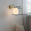 GobekUsa Japanese Style LED Wall Sconce Glass Rotate Pull Chain Switch Stair Light