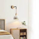 GobekUsa Japanese Style LED Wood Wall Light with Pull Chain Switch for Bedroom and Restaurant