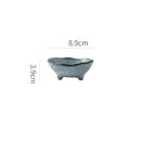 Japanese style matte gray small sauce dishes rice bowl dining room by Decorbites