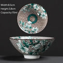 Japanese style multi color ceramic kung fu tea cup set dining room by Decorbites