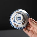 Japanese style multi color ceramic kung fu tea cup set dining room by Decorbites