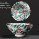Japanese style multi color ceramic kung fu tea cup set dining room by Decorbites