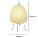 GobekUsa Japanese Style Rice Paper Desk Lamp for Home Decor, E27 Bedroom & Study Room Lighting