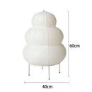 GobekUsa Japanese Style Rice Paper Desk Lamp for Home Decor, E27 Bedroom & Study Room Lighting