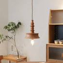 GobekUsa Japanese Style LED Wooden Pendant Light Fixture for Home Decor and Restaurant
