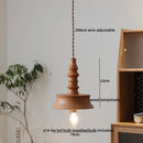GobekUsa Japanese Style LED Wooden Pendant Light Fixture for Home Decor and Restaurant