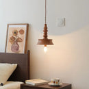 GobekUsa Japanese Style LED Wooden Pendant Light Fixture for Home Decor and Restaurant