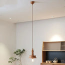 GobekUsa Japanese Style LED Wooden Pendant Light Fixture for Home Decor and Restaurant