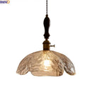 GobekUsa Clear Glass Pendant Lamp Japanese Style LED Hanging Lights
