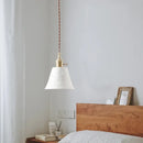 GobekUsa Ceramic LED Hanging Lamp Japenese Style Pendant Lighting for Home Deco