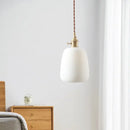 GobekUsa Ceramic LED Hanging Lamp Japenese Style Pendant Lighting for Home Deco