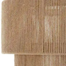 Japanese Wicker Rope Pendant Light in Brown, 45Cm