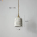 GobekUsa Ceramic LED Pendant Lights: Japanese Style, Copper Nordic Modern Design