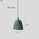 GobekUsa Ceramic LED Pendant Lights: Japanese Style, Copper Nordic Modern Design