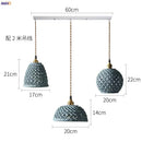 GobekUsa Ceramic LED Pendant Lights: Japanese Style, Copper Nordic Modern Design