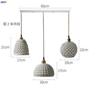 GobekUsa Ceramic LED Pendant Lights: Japanese Style, Copper Nordic Modern Design