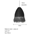 GobekUsa Handmade Rattan Pendant Light for Living Room, Bedroom - Japanese Style
