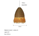 GobekUsa Handmade Rattan Pendant Light for Living Room, Bedroom - Japanese Style