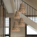 GobekUsa Handmade Rattan Pendant Light for Living Room, Bedroom - Japanese Style